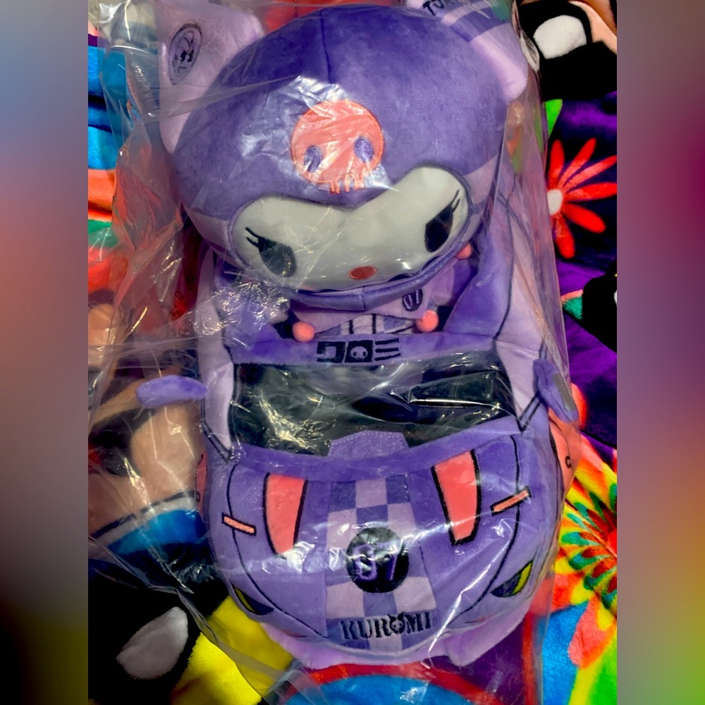 Hello Kitty and Friends Kuromi Plush Tokyo Speed Racer. Factory Sealed.